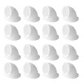 PIAOLGYI 16 Pcs 1.5 Inches Quail Feeder Ports,DIY Automatic Poultry Feeder,No Waste DIY Feed Ports(White) - color: White