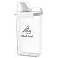 Bird Seed Storage Container Airtight | 3 Qt/2.5 L Clear Plastic Bird Food Container Portable-with Measuring Cup/Lid|Pet Food Storage Container |Wild Bird Seed Dispenser|BPA Free - color: Bird Feed