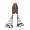 WAYNE'S DOG Canvas Bird Game Carrier, Waterfowl Dove Small Animal Game Carrier Hanger Tote Shooting Accessories (Coffee) - color: Coffee