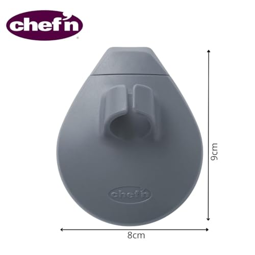Chef'n PalmBrush Vegetable Brush, 3.5" x 3" x 1.5", Marble Gray