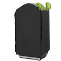 QBLEEV Birdcage Cover, Parrot Cage Night Cover Shade, Universal Cage Covers | Pet blackout windproof light-proof sleep reduces distractions night tear-resistant cloth without cage-14.1x18.5x35.4" (LxWxH) - color: Grey, size: 14.1"L X 18.5"W X 35.4"H