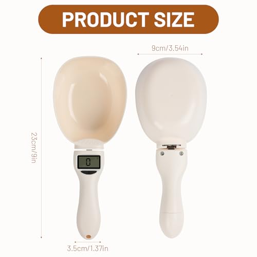 Digital Measuring Spoon Scale, Food Measuring Scoop Scale, Food Weight Scale Grams and Ounces, Polygons Measuring Spoon, ABS Kitchen Weight Scale for Food with LCD Screen, High Precision