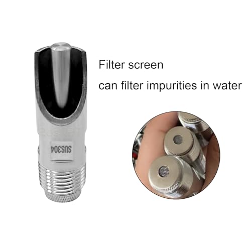 2 Sets Pig Waterer Nipples Automatic Pig Waterer System for Barrel | SS Pig Waterer Nipples And Plastics Water Tank Connectors And Hole Openers For Sows Piglet,Automatic Water Control System