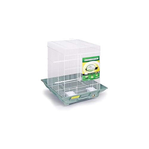 HomeStock Mountain Majesty Clean Life Bird Cage with Spacious Interior, Durable Build, Easy-to-Clean Features, and Secure Design for Birds' Comfort Green - color: Green