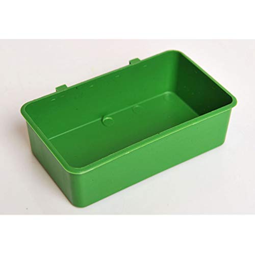 Bird Seed Food Feeding Cups Plastic Hanging Bowl for Poultry Parrot Pigeon Parakeet Budgie Cage (4.72inch) - size: 4.72x2.75x1.38 inch