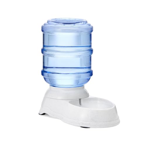 Amazon Basics Gravity Pet Water Dispenser for Cat and Dog, Easy to Clean, 135.3fl.oz Capacity, Small - size: Small, style: Waterer