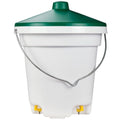 Premier 1 Bucket Nipple Waterer for Chickens & Poultry | 3 recessed nipples keep reservoir clean. Hangs via included adjustable cord. For 35 adult birds & waterfowl. 3-gallon, 15"H.