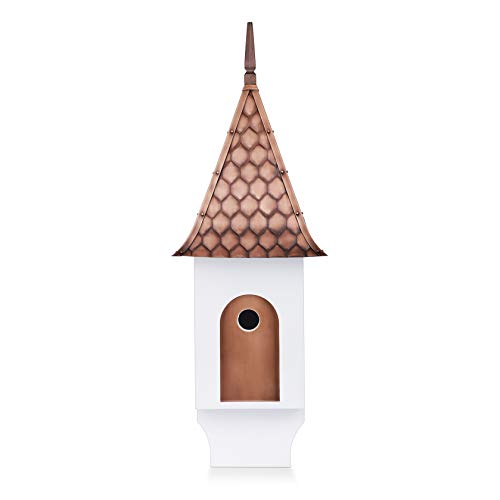 Chateau Bird House – Pure Copper Diamond Pattern Roof by Good Directions - style: Chateau