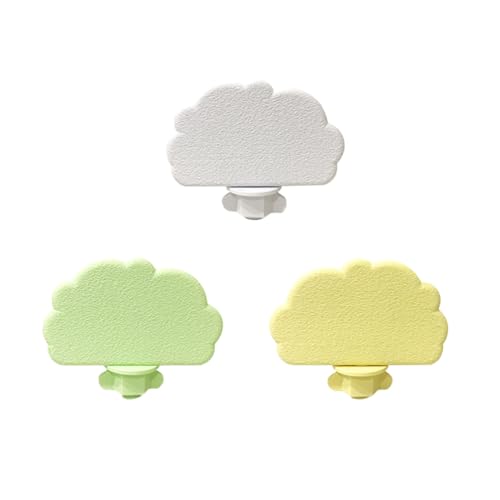 3PCS Parrot Grinding Platforms, Washable Cloud Design Bird Stand with Screw Lock, Natural PLA Material for Nail Beak Care, Cage Accessory - size: S