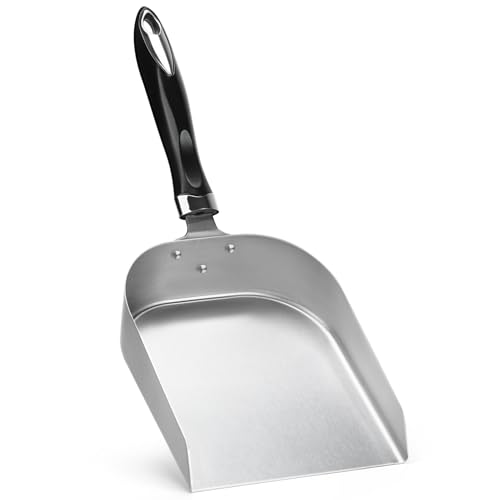 onlyfire 7" Heavy Duty Stainless Steel Griddle Spatula Food Mover | Grill Scoop Smash Burger Food Shovel for Stiring Fry, Cooking and Moving Food - size: 7"