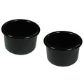 A & H Tool and Die Crock-Style Plastic Bird Dishes (Black Two Pack) - color: Black Two Pack