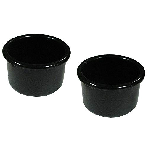 A & H Tool and Die Crock-Style Plastic Bird Dishes (Black Two Pack) - color: Black Two Pack