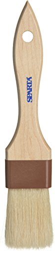 SPARTA Kitchen Basting Brush – 4037300 Basting Brush for Cooking Flat Boar Bristle Brush, Hardwood Handle for Kitchens, Restaurants, Catering, High Heat Food Prep, 1.5in - size: 8.25" x 1.5" (Pack of 1)