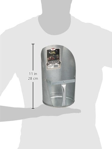 Little Giant 4-Quart Galvanized Feed Scoop (Pack of 2) - size: 4 quart (Pack of 2)