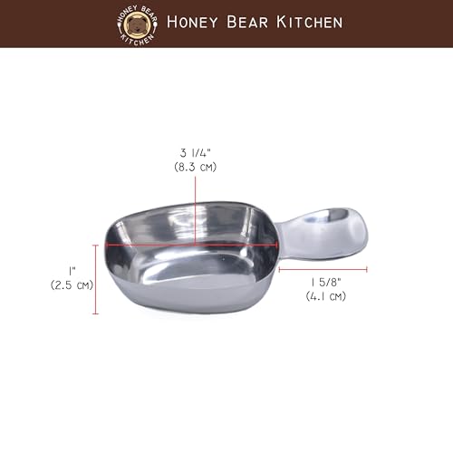 Measuring Cup, Polished Stainless Steel (2, Canister Scoop 1/3 Cup 80 ml) - size: Canister Scoop 1/3 Cup 80 ml