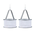 SooGree 2PCS Makeup Brush Dryer Hanging Mesh Rack Basket for Makeup Tool | For Makeup Tools Cleaning, Mini Cosmetic Brushes Sponges Drying Holder, Organizer, Beauty Egg Drying Net - color: Gray