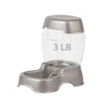 Petmate Pet Cafe Feeder Dog and Cat Feeder Pearlescent Colors 3 Sizes, Made in USA - color: Pearl Silver, size: 3 lb