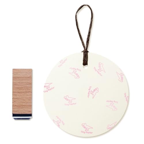 Tiny Raptor Egg Rubber Stamp, 3/5 Inch Small Mini Stamp for Scrapbooking Card Making Planner