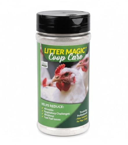 Litter Magic Coop Care – 1 lb – Coop Bedding Conditioner – Helps Manage Moisture & Maintain Fresher Litter – Easy Monthly Application – Non-Toxic