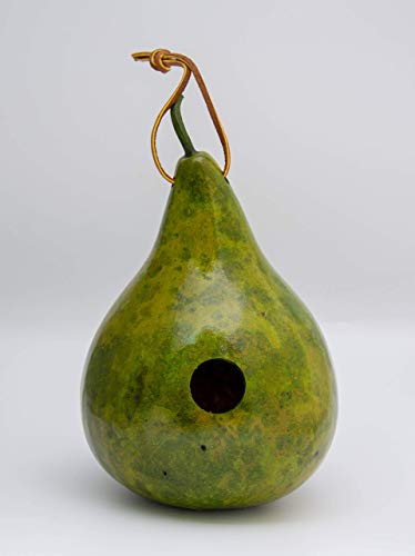 Natural Gourd Birdhouses Set of 3 – Hanging Bird Houses for Wrens & Small Birds, 1.5 Inch Entrance, Outdoor Nesting Gourds, Weather-Sealed