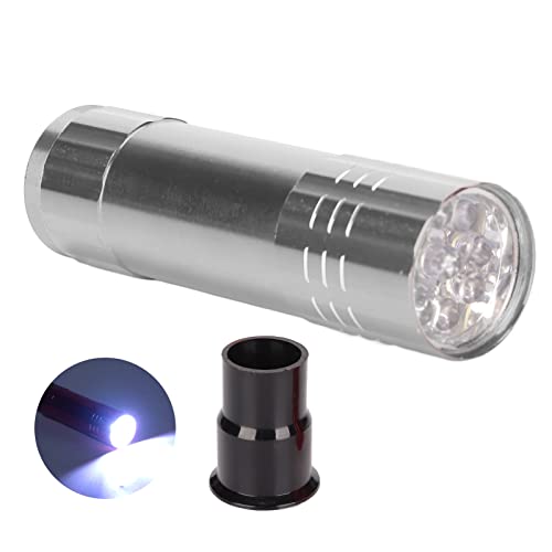 Egg Candler for Chicken Eggs LED Incubator Light Candling Checker Lamp fit for Quail Goose Duck Canary Dark Egg Fertility Tester Silver - color: Silver