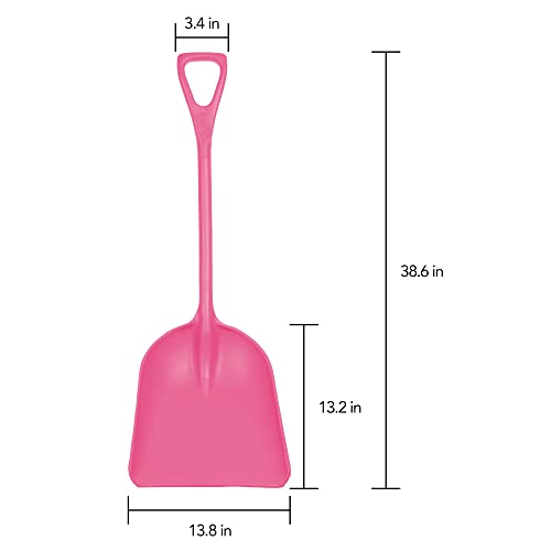 Remco 69821 Shovel,One-Piece,14",PP,Pink - color: Pink, size: 14 inch Blade