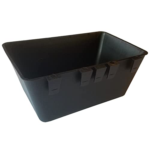 Cage Cups 1/2 Gallon / 64 fl oz Hanging Feed & Water Cage Cups for Chicken, Gamefowl, Poultry, Quail, Pheasant (8, Black) - color: Black