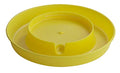 Little Giant® Screw-On Poultry Waterer Base | Heavy Duty Plastic Water Tray Base for Container | Chicken Waterer Screw On Base | 1 Gallon (Yellow, Pack of 1) - color: Yellow