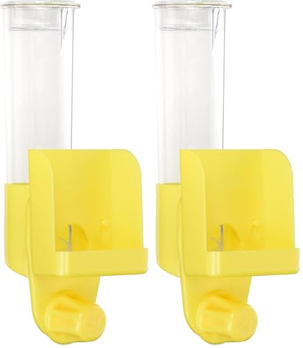 JW Pet Company Clean Seed Silo Bird Feeder Bird Accessory, Regular (Colors Vary) (Pack of 2) - size: REGULAR (Pack of 2)