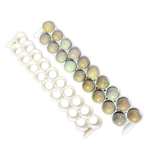 Standard & Button Quail Egg Rails, Rigid Polymer, White for Cimuka/Hatching Time CT-Series Incubators (2)