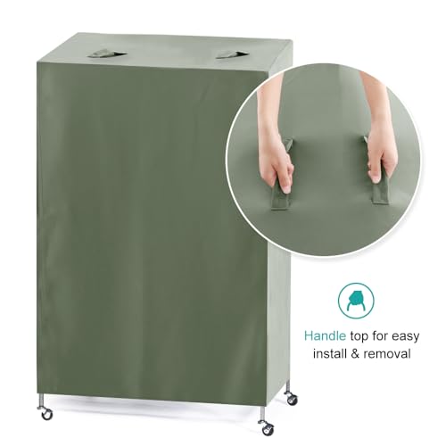 PONY DANCE Pets Product Universal Birdcage Cover Blackout | Breathable Birdcage Cover for Birds Sleep & Rest, Large, Sega Green, 35.0"L x 25.0"W x 47.0"H - color: Sega Green, size: 35.0"L x 25.0"W x 47.0"H