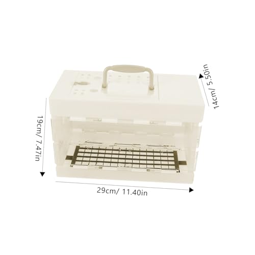 HANABASS Bird Carrier Travel Cage with Handle Portable Parrot Cage for Outdoor Trips Lightweight Bird Transportation Ventilated Small Pet Carrier 11.41 X 7.48 X 5.51 in