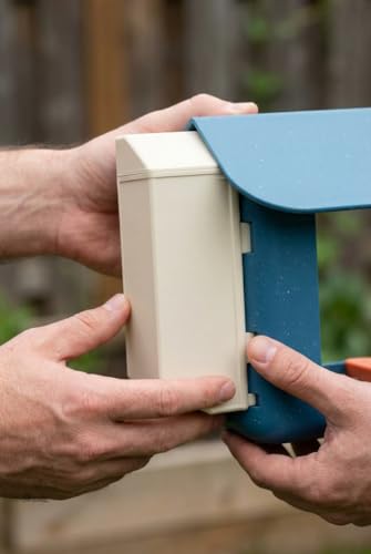SplashNColor Seed Hopper Extender Compatible with Bird Buddy Smart Feeder – High-Capacity, Durable, Easy-to-Install Seed Extension for Longer Feeding & Less Refilling – ABS White (1 Pack)