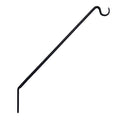 Achla Designs Wall Mount Bracket Shepherd's Pole, Angled (BGP-09) - style: Wall Mount