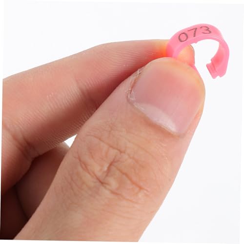 Yardwe 200pcs Pigeon Identification Bands Lightweight Numbered Leg Rings for Quail and Small Birds Durable Clip Design for Efficient Breeding and Tracking