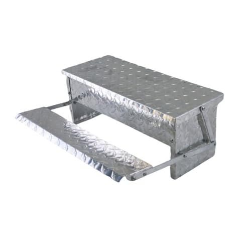 Treadle Large Poultry Feeders Aluminium Automatic Chicken Feeder No Waste Rat Proof Trough with Weatherproof Lid for Duck Fowl 11 lbs Capacity - size: 20.1"×12.5"×7.5" 11lbs
