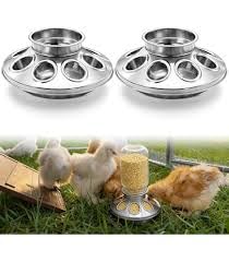 Glass Jar Chick Feeder - Little Giant - Mason Jar Baby Chick Feeder, 1 Quart (Item No. MJ9810)