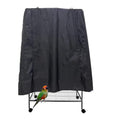 J&C Black 420D Heavy Duty Bird Cage Cover Blackout Sun Light for Night Waterproof Black Material Birdcage Covers for Bird Sugar Glider Cat Rabbit Cage Medium (Upgraded) (XL-38x23.5x51in-Black) - size: XL-38x23.5x51in-Black