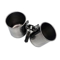 2Pcs Stainless Steel Birds Feeder Drinking Bowl Water Cup for Parrots Macaws and Other Birds Durable Clip Feeding Bowls for Easy Access and Cleaning