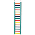 Prevue Pet Products 9-Rung Wood Bird Ladder - Accessories for All Pet Bird Sizes, Hanging Birdcage Toy for Climbing, Foot Exercise, Beak Use, Mental Enrichment, and Interactive Play - size: 9-Rungs