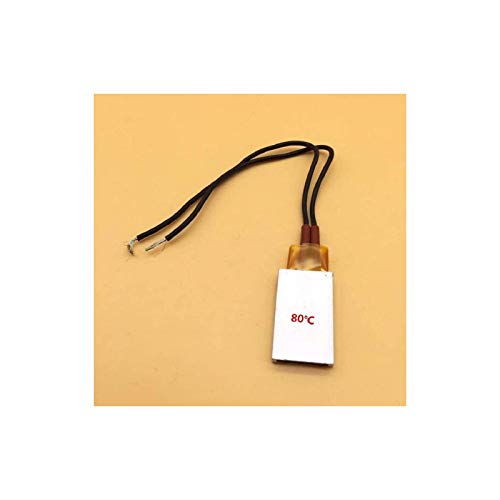 2pcs PTC Heating Element 5W-50W AC DC 12V/110V 80/120/220 Degree consistant Temperature Ceramic Thermostatic (12V 80 Degree) - size: 12V 80 Degree