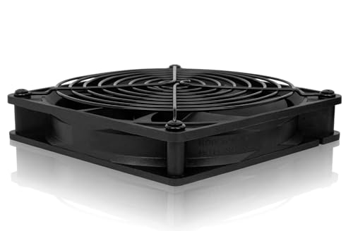 Easycargo 4pcs 120mm Fan Grill Guard Black with Screws