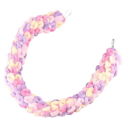 60cm Sugar Glider Climbing Rope, Rat Swing Hanging Toy Parrot Climbing Rope Bird Perches Stand Pet Swing Hamster Cage Accessories for Guinea Pigs, Hamster, Ferret, Mouse