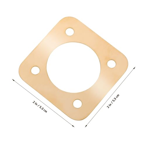 POPETPOP Birdhouse Predator : 8Pcs Metal Birdhouse Hole Protector with Screws Predator Guards for Houses - House Entry Copper Portal Hole Protector, Golden