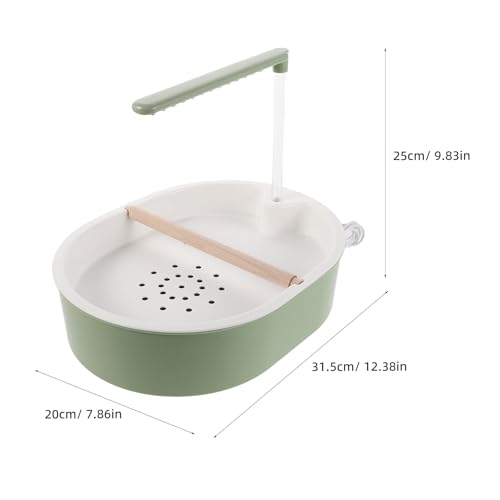 DECHOUS Parrot Automatic Bath, Circulating Water Birds Shower Bathtub with USB Powered - Cage Indoor Parakeet Bath Tub Fountain for Cockatiels Conures Lovebirds