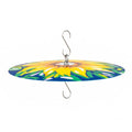 MEKKAPRO Bird Feeder Baffle & Rain Guard, 32cm Weatherproof, Yellow | Sunflower Pattern Shields Feed from Rain, Fits Hummingbird, Tube, Thistle & Hopper Feeders, Rust-Proof Steel Hardware, S-Hook - color: Yellow Flower