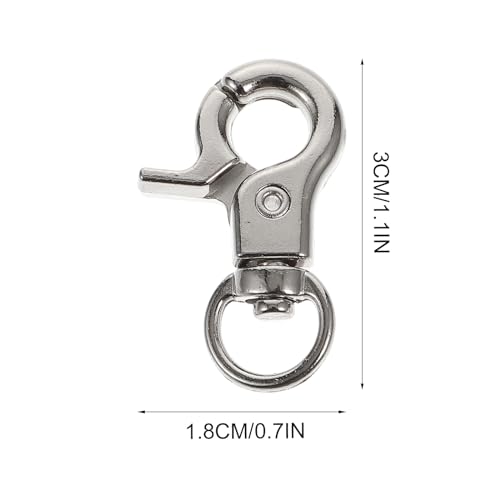 balacoo 10 Pcs Bird Cage Door Lock Buckles Pet Cage Safety Clips Anti-Escape Hook Clips for Parrot Cages Small Medium Large Birdcage Use 1.18 X 0.59 X 0.19 in