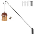 ERYTLLY Extended Reach Deck Hook Wall Pole Wall Mounted, Extensible and Adjustable 28 inch to 43 inch Bracket for Hanging Bird Feeder,Plants,Wind Chimes,Lanterns - size: Wall Pole - Adjustable Length - 1 Pack