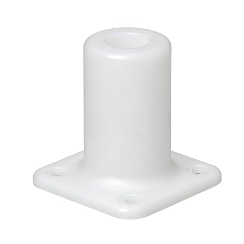 Bird Feeder Pole Mount Bracket Compatible with Bird Buddy Smart Bird Feeder | Fence/Wall/Post Mounting Bracket (White)