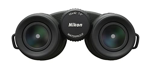 Nikon PROSTAFF P7 10x42 Binocular | Waterproof, fogproof, rubber-armored Full-Size Binocular, oil & water repellent coating & locking diopter | Official Nikon USA Model | 7 Degree Angle of View, fogproof, Nitrogen Filled Waterproof down, field of view at